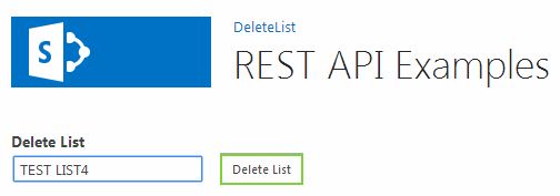 Delete List button